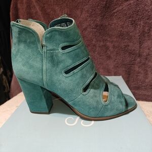 Seychelles Teal Heeled Boots